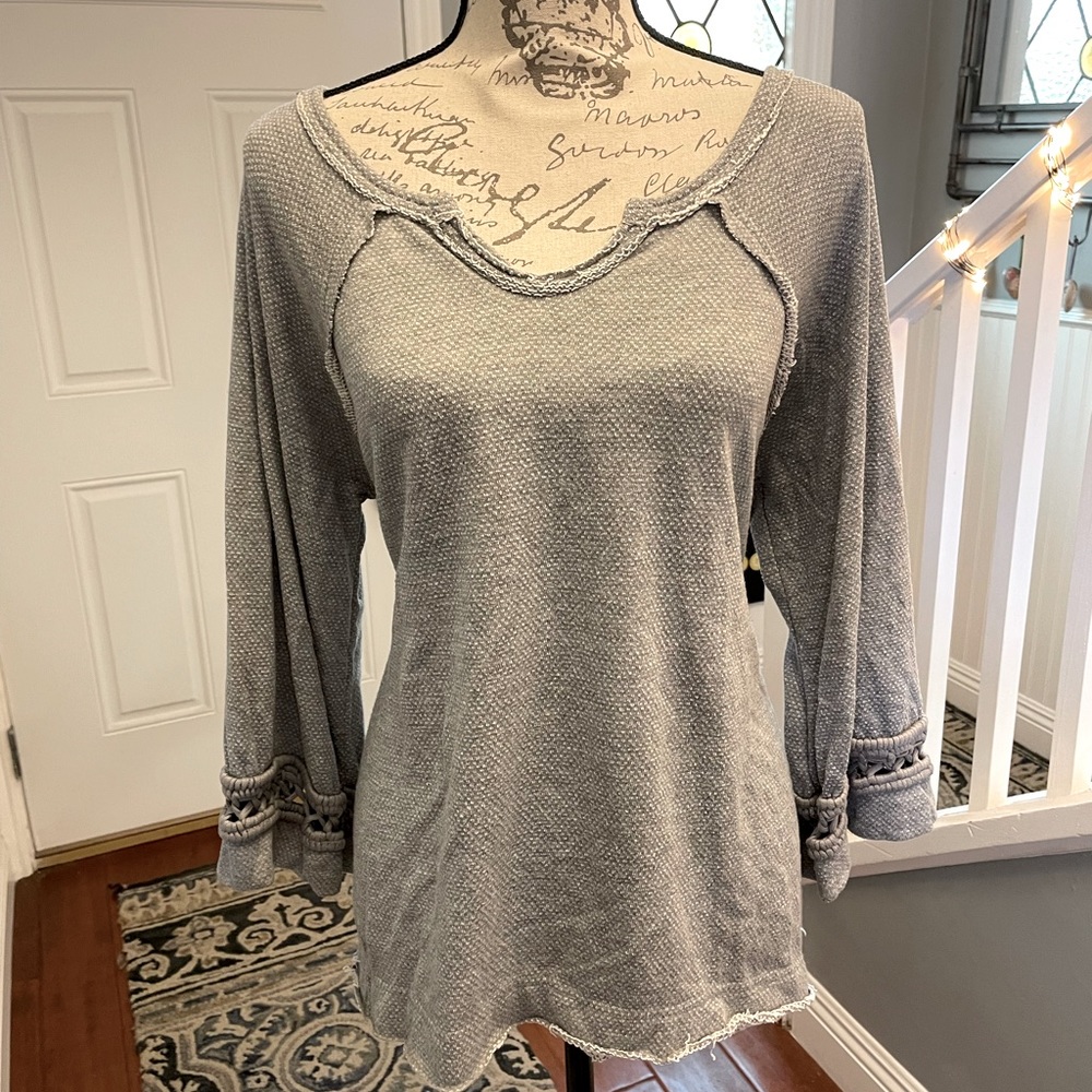 free people hi-low sweatshirt tunic